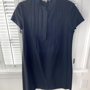 See by Chloe black henley short-sleeve mini shift
